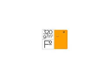 Subcarpeta cartulina gio folio pocket naranja con bolsa y solapa 320g/m2 Subcarpeta cartulina gio folio pocket naranja con bolsa y solapa 320g/m2