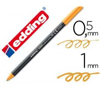 Rotulador edding punta fibra 1200 naranja neon n.66 punta de fibra 0,5 mm