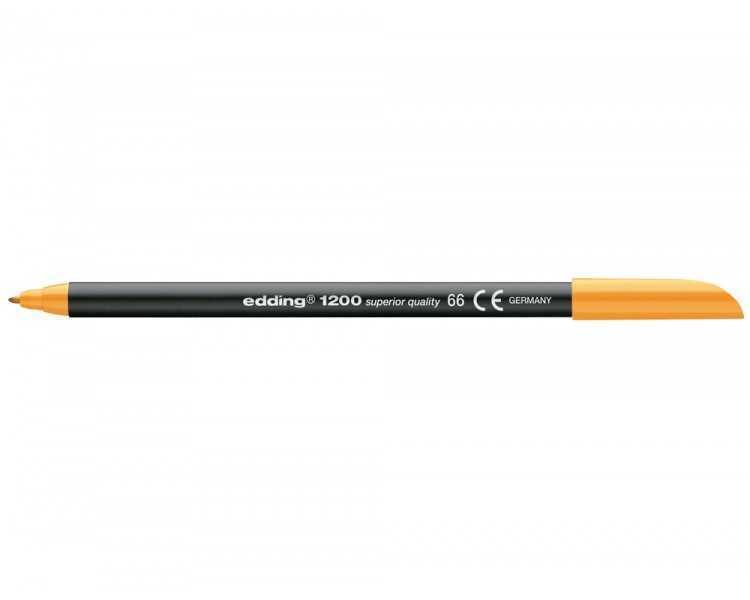 Rotulador edding punta fibra 1200 naranja neon n.66 punta de fibra 0,5 mm