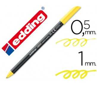 Rotulador edding punta fibra 1200 amarillo neon n.65 punta de fibra 0,5 mm