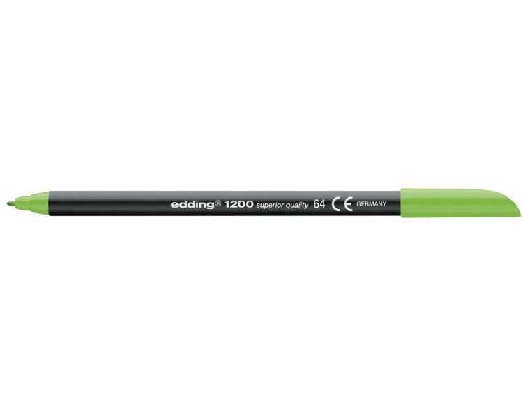 Rotulador edding punta fibra 1200 verde neon n.64 punta de fibra 0,5 mm
