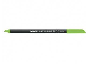 Rotulador edding punta fibra 1200 verde neon n.64 punta de fibra 0,5 mm
