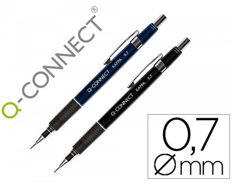 Portaminas q-connect kappa 0,7 mm sujecion de caucho