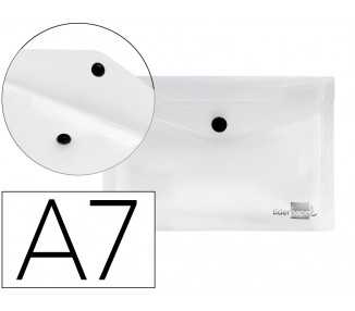 Carpeta liderpapel dossier broche 44224 polipropileno din a7 color transparente