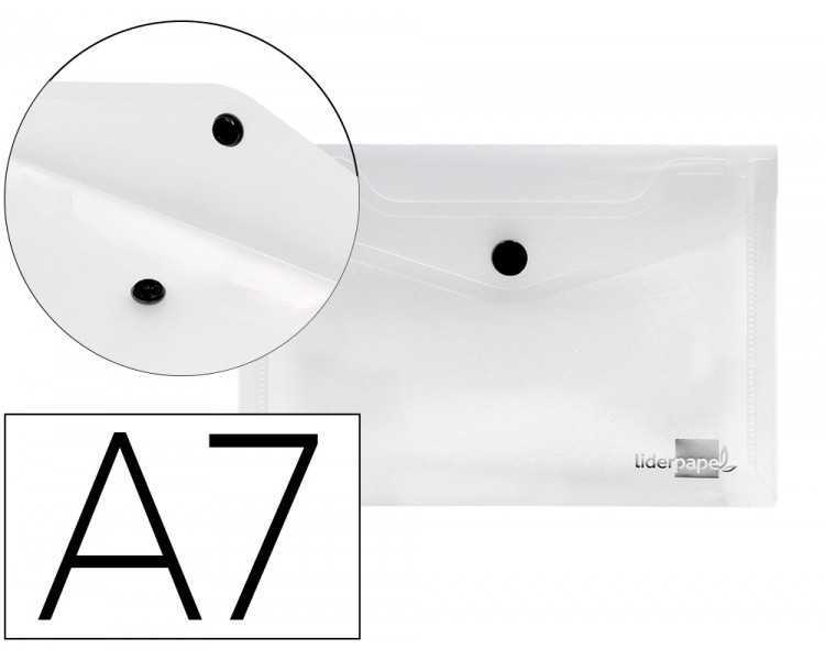 Carpeta liderpapel dossier broche 44224 polipropileno din a7 color transparente
