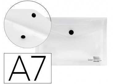 Carpeta liderpapel dossier broche 44224 polipropileno din a7 color transparente