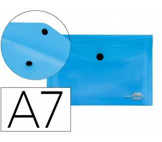 Carpeta liderpapel dossier broche 44222 polipropileno din a7 azul translucido