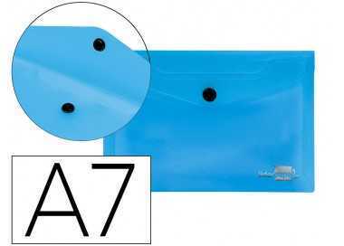 Carpeta liderpapel dossier broche 44222 polipropileno din a7 azul translucido