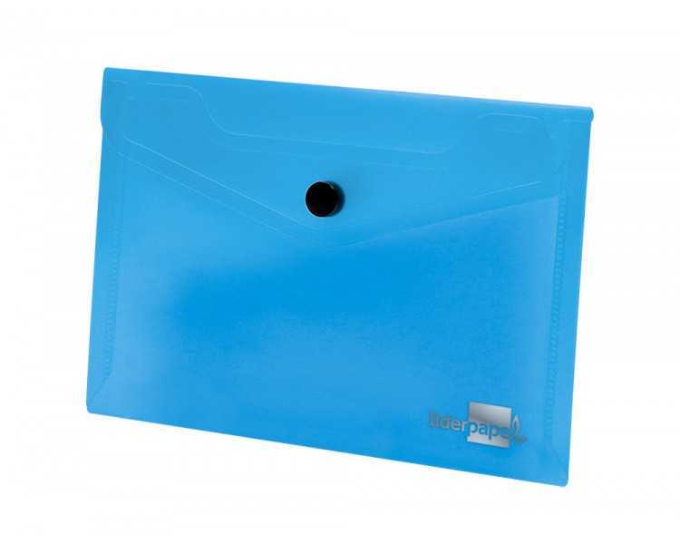 Carpeta liderpapel dossier broche 44222 polipropileno din a7 azul translucido