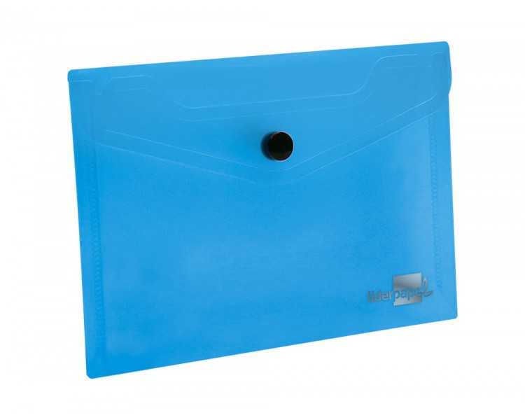 Carpeta liderpapel dossier broche 44222 polipropileno din a7 azul translucido