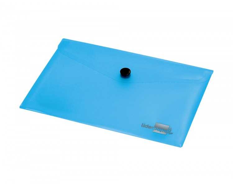 Carpeta liderpapel dossier broche 44222 polipropileno din a7 azul translucido