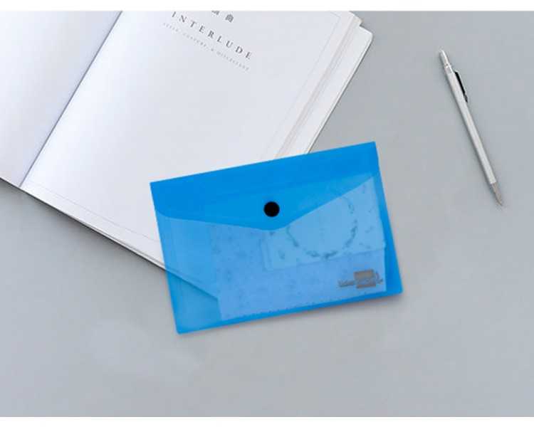 Carpeta liderpapel dossier broche 44222 polipropileno din a7 azul translucido