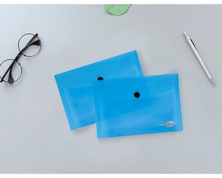 Carpeta liderpapel dossier broche 44222 polipropileno din a7 azul translucido
