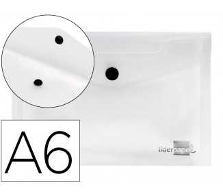 Carpeta liderpapel dossier broche 44234 polipropileno din a6 transparente translucido