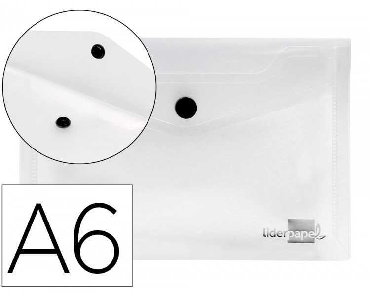 Carpeta liderpapel dossier broche 44234 polipropileno din a6 transparente translucido