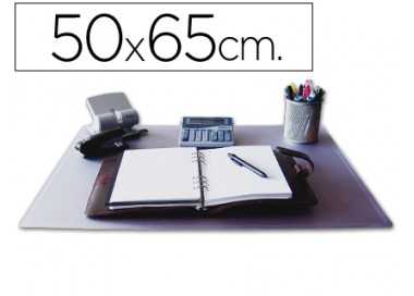 Vade sobremesa q-connect polipropileno transparente 50x63 cm