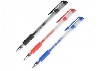 Boligrafo q-connect tinta gel azul 0,7 mm sujecion de caucho