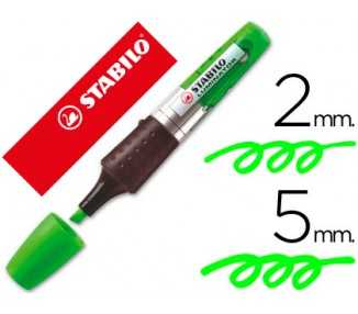 Rotulador stabilo boss luminator verde tinta liquida