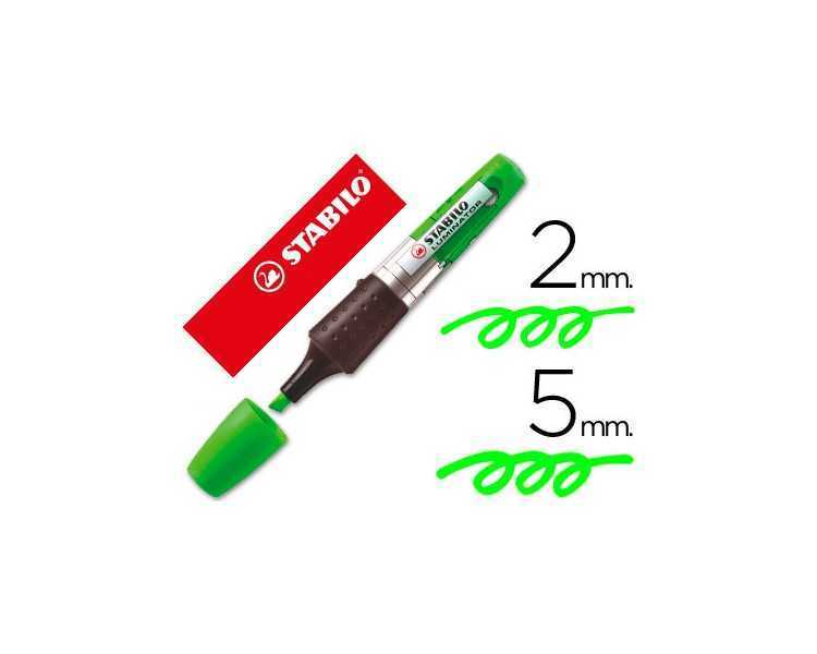 Rotulador stabilo boss luminator verde tinta liquida