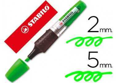 Rotulador stabilo boss luminator verde tinta liquida