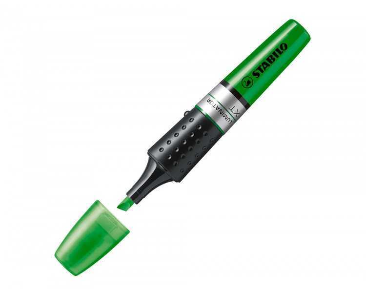 Rotulador stabilo boss luminator verde tinta liquida