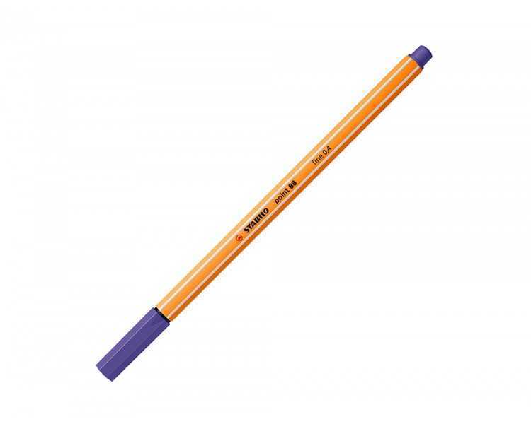 Rotulador stabilo punta de fib ra point 88 violeta punta fina 0,4mm