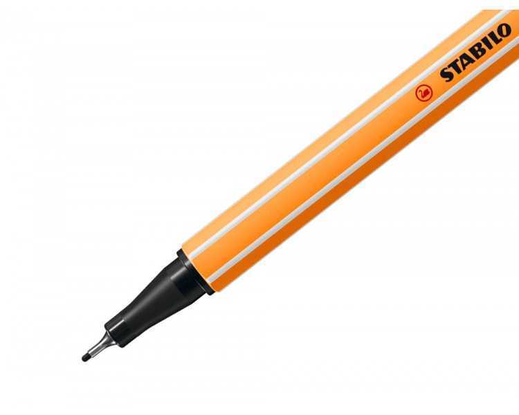 Rotulador stabilo punta de fib ra point 88 negro punta fina 0,4mm