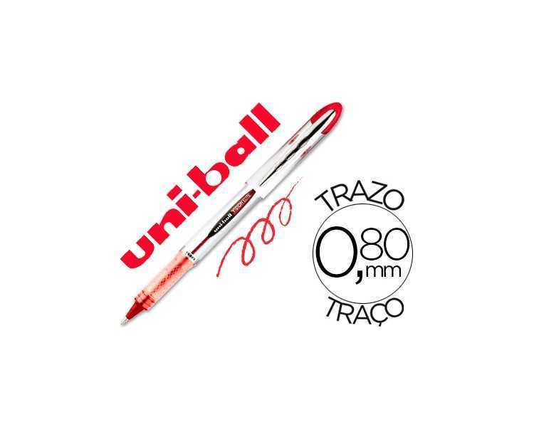 Rotulador uni-ball roller ub-200 vision rojo 0,8 mm -unidad