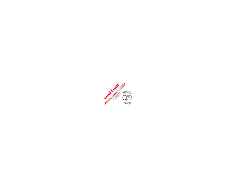 Rotulador uni-ball roller ub-200 vision rojo 0,8 mm -unidad