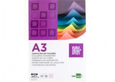 Cartulina liderpapel a3 180g/m2 rosa paquete de 100 hojas Cartulina liderpapel a3 180g/m2 rosa paquete de 100 hojas