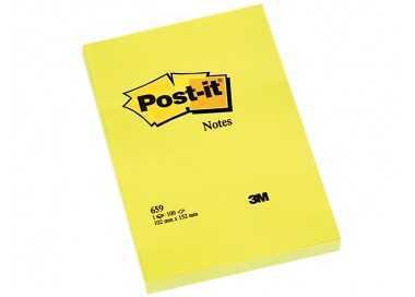 Bloc de notas adhesivas quita y pon post-it 102x152 mm con 100 hojas 659 Bloc de notas adhesivas quita y pon post-it 102x152 mm con 100 hojas 659