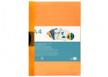 Carpeta liderpapel dossier pinza lateral 45301 polipropileno din a4 naranja 30 hojas pinza deslizante Carpeta liderpapel dossier pinza lateral 45301 polipropileno din a4 naranja 30 hojas pinza deslizante