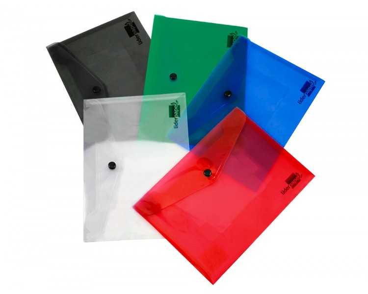 Carpeta liderpapel dossier broche 34350 polipropileno din a5 roja transparente