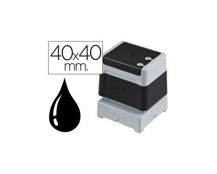 Sello automatico brother 40 mm x 40 mm negro