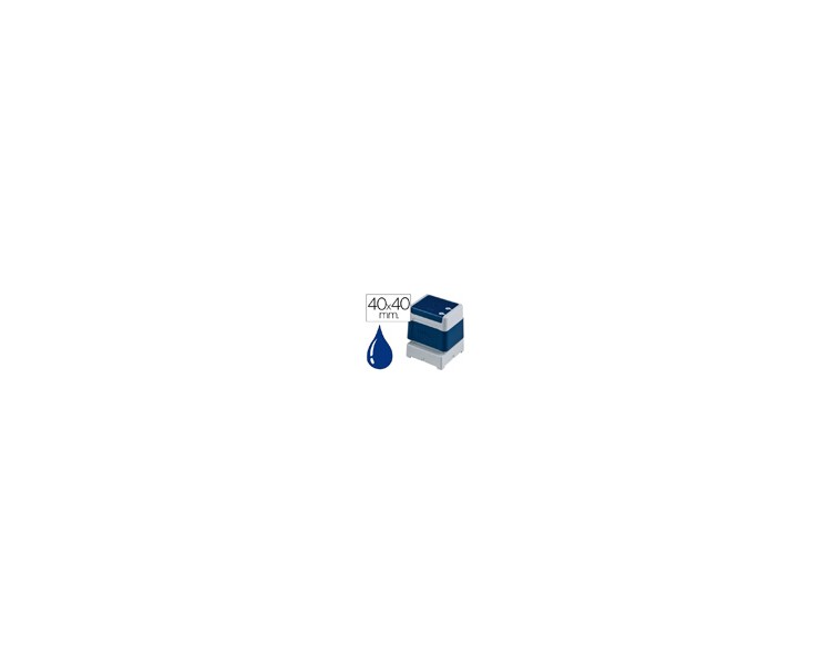 Sello automatico brother 40 mm x 40 mm azul