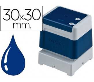 Sello automatico brother 30 mm x 30 mm azul
