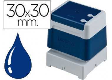 Sello automatico brother 30 mm x 30 mm azul