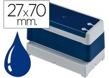 Sello automatico brother 27 mm x 70 mm azul