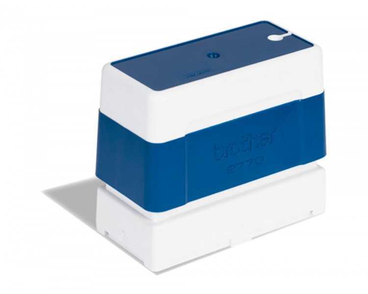 Sello automatico brother 27 mm x 70 mm azul