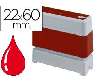 Sello automatico brother 22 mm x 60 mm rojo
