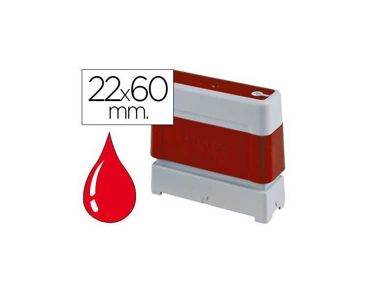 Sello automatico brother 22 mm x 60 mm rojo