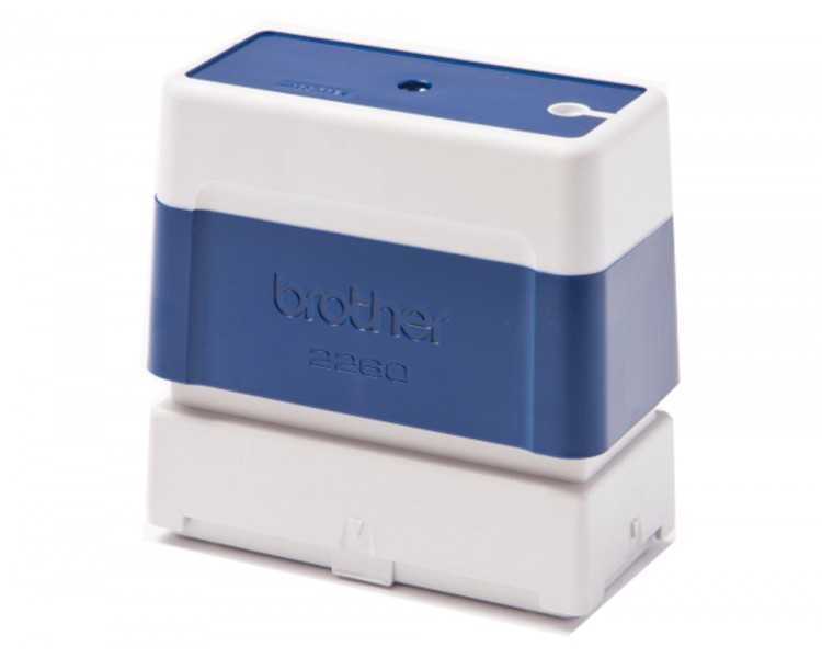 Sello automatico brother 22 mm x 60 mm azul
