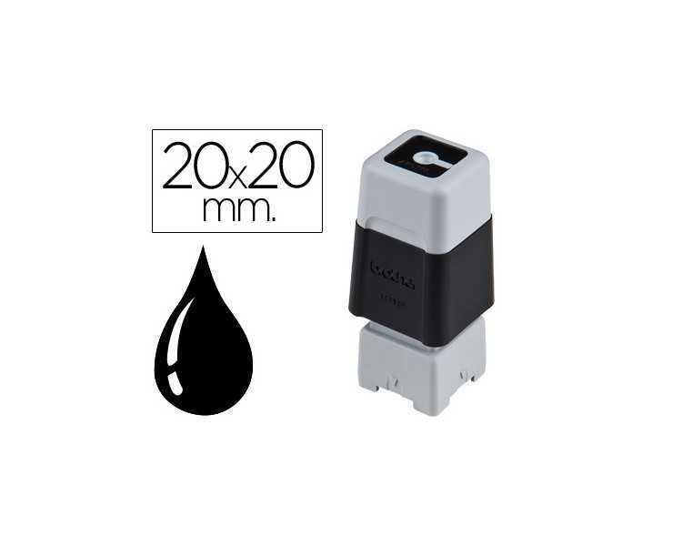 Sello automatico brother 20 mm x 20 mm negro