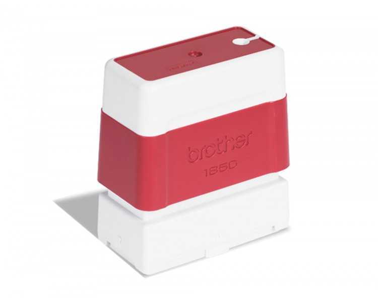 Sello automatico brother 18 mm x 50 mm rojo