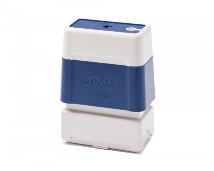 Sello automatico brother 14 mm x 38 mm azul