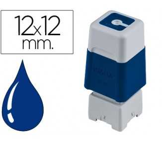Sello automatico brother 12 mm x 12 mm azul