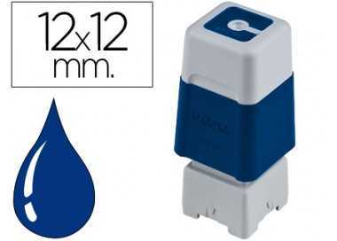 Sello automatico brother 12 mm x 12 mm azul