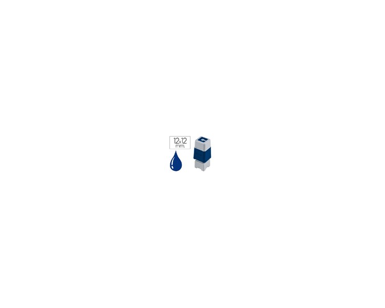 Sello automatico brother 12 mm x 12 mm azul