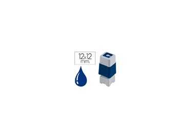 Sello automatico brother 12 mm x 12 mm azul