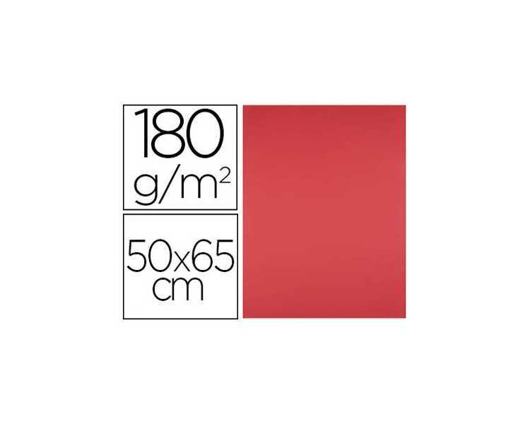 Cartulina liderpapel 50x65 cm 180g/m2 rojo